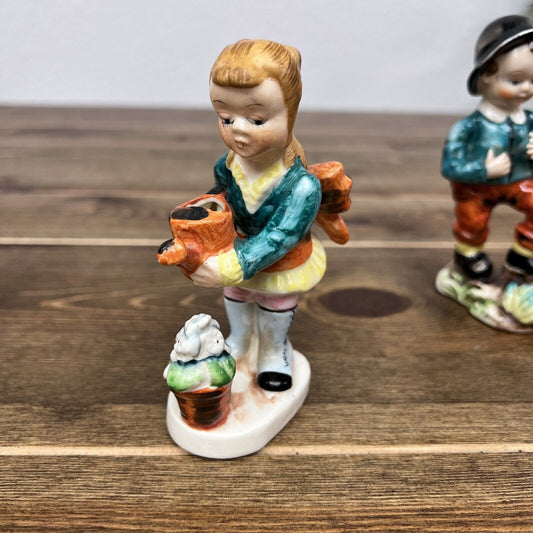 Vintage Made In Occupied Japan Boy & Girl  Figurines Home Decor