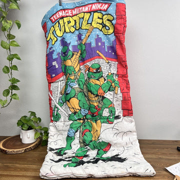 1988 Teenage Mutant Ninja Turtles TMNT Sleeping Bag Vintage Mirage Studios