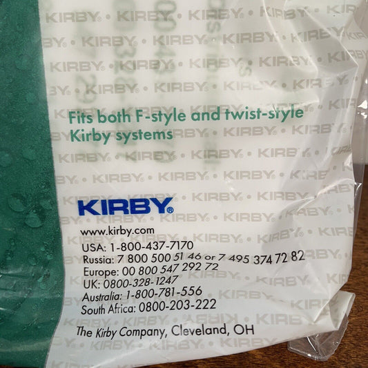 2Genuine KIRBY Micron Magic Vacuum Filter Bags F/Twist-Style 6-Pack Each NEW