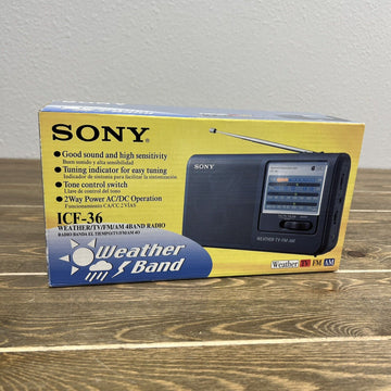 Sony ICF-36 Portable AM/FM/TV/Weather Band Radio