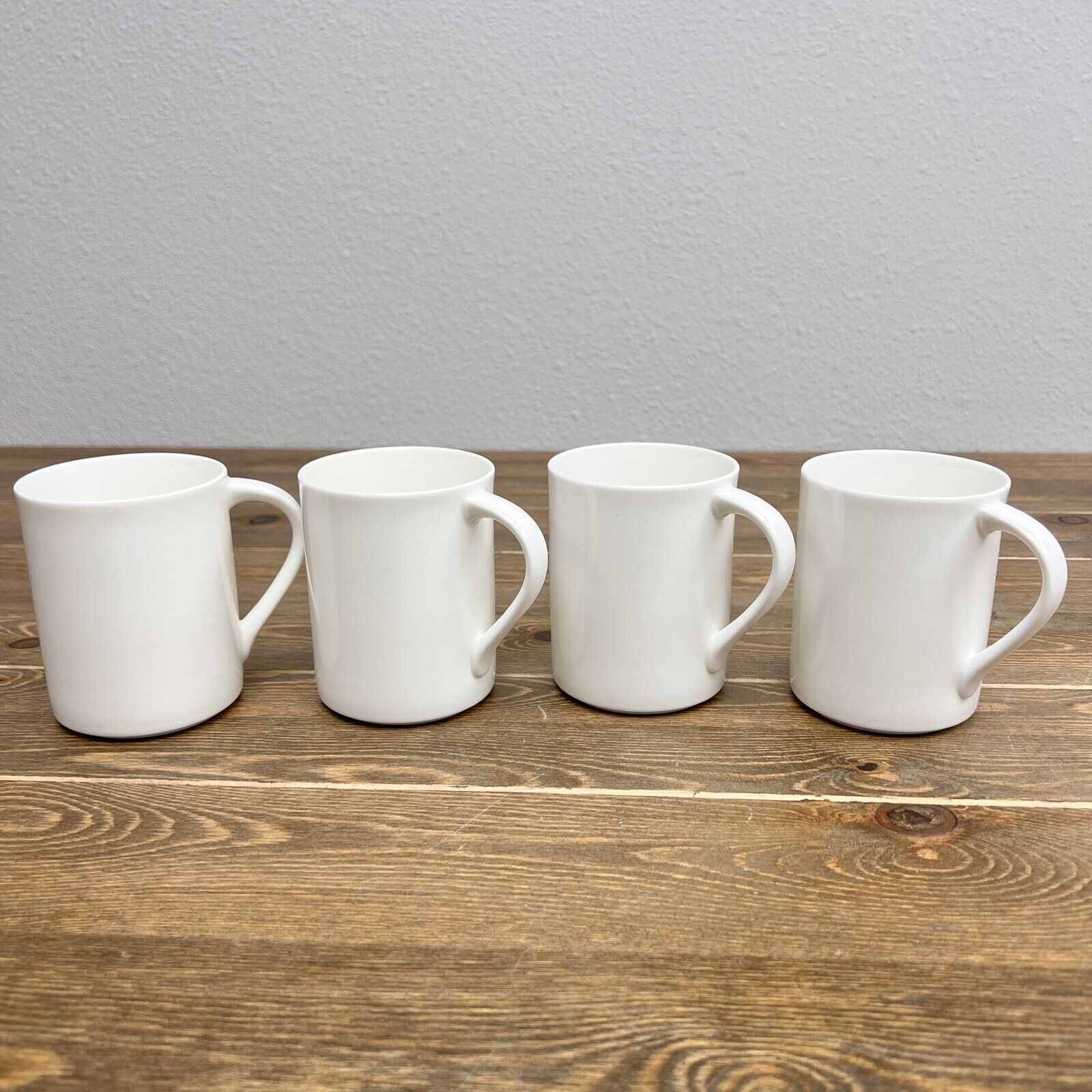 1 Coffee Mug Cup Mikasa Elegance White AN011 Bone China Set Of 4