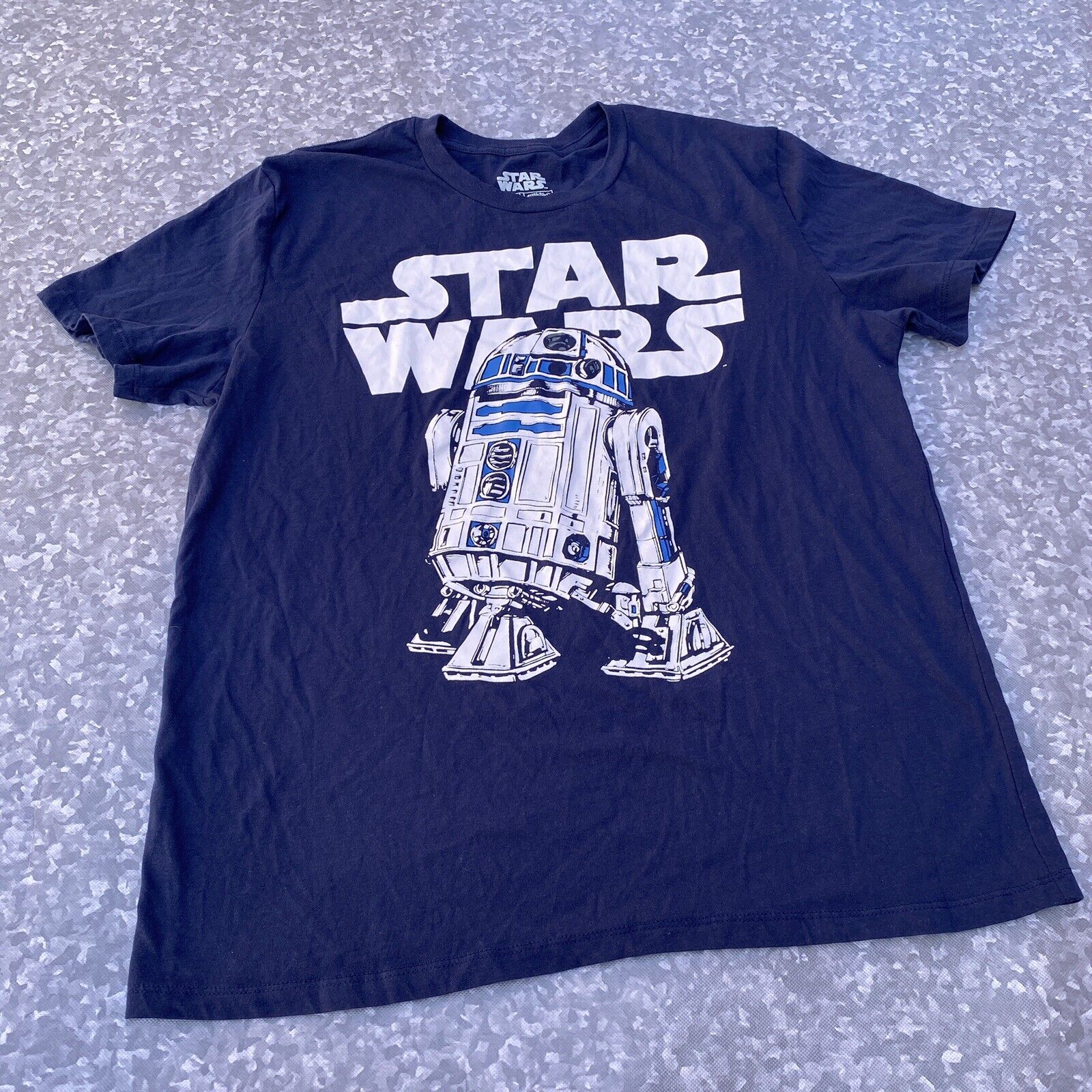 Star Wars R2-D2  T-Shirt Size L By Fifthson Navy Blue