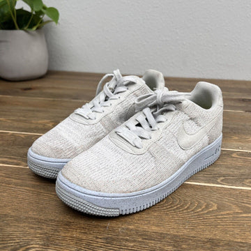 Nike Air Force 1 Youth Size 5Y Crater Flyknit Photon Dust DH3375-101 GS