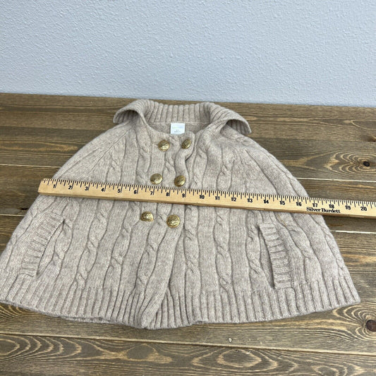 Crewcuts Girls Lambswool Poncho Cape Size 4/5 NWOT