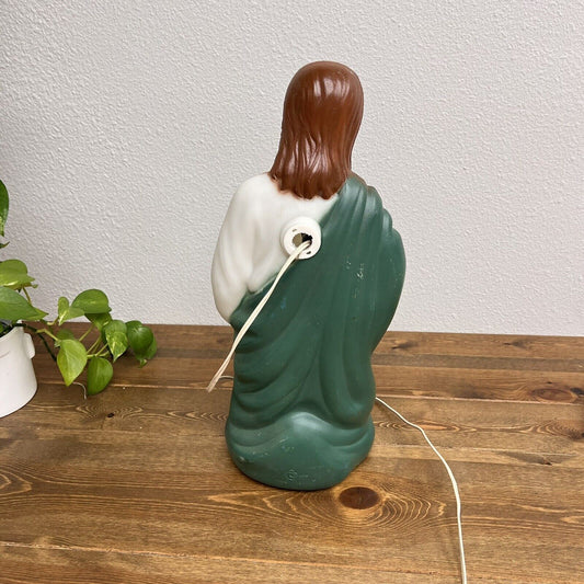 Vintage General Foam Blow Mold Nativity 18" Shepherd Missing Crook