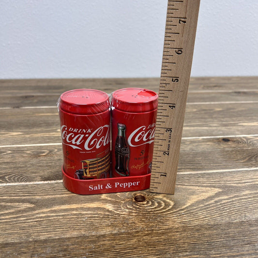 Coca Cola Salt and Pepper Shaker Set Of 2 Red White Coke Truck New