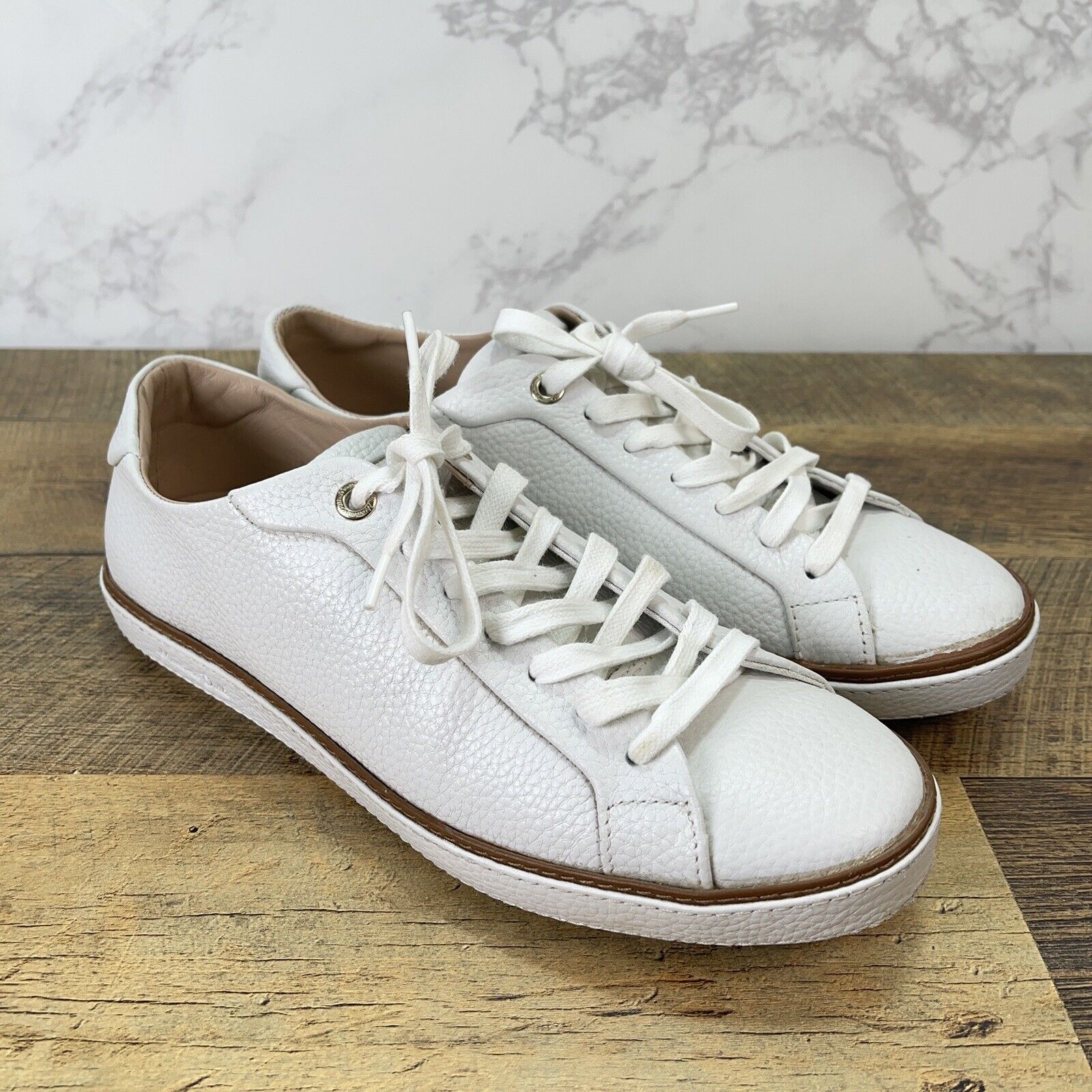 Massimo Dutti WOMENS Fashion Leather Sneakers Sz 9.5