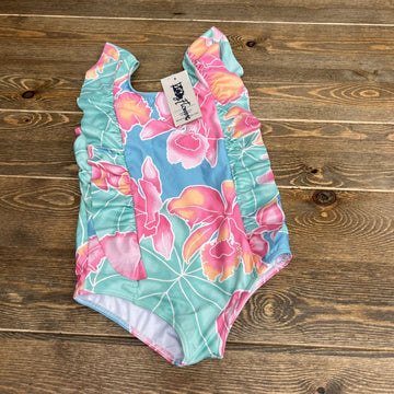 Kenny Flowers Kiddy Flowers Maui Girls One Piece Size 4T Kids