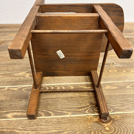 Vintage Sarreid Wooden Doll School Desk Chair  Made In USA