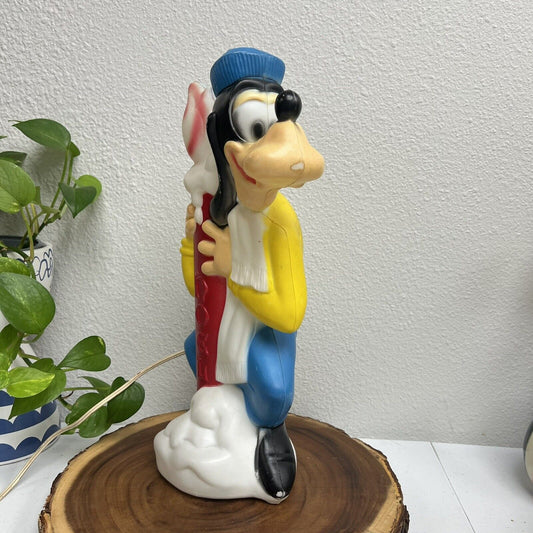 Vintage 15" Disney Christmas Goofy Light-Up Blow Mold Empire Plastics