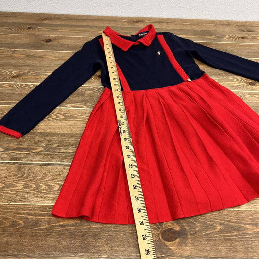 Girl’s Polo sport blue & red Dress Size 8