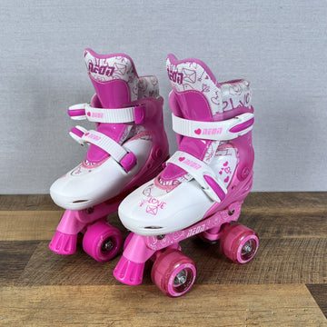 Neon Kids Combo Skates with Light-up Wheels Size 12-2 Pink And White