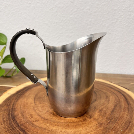 Dana DFA Stainless Milk Frothing Pitcher Cup Denmark Made Vintage Coffee Shop