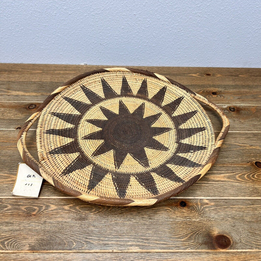 Vintage Y Studio Hand Woven Papua New Guinea Tray/Wall Hanging Basket