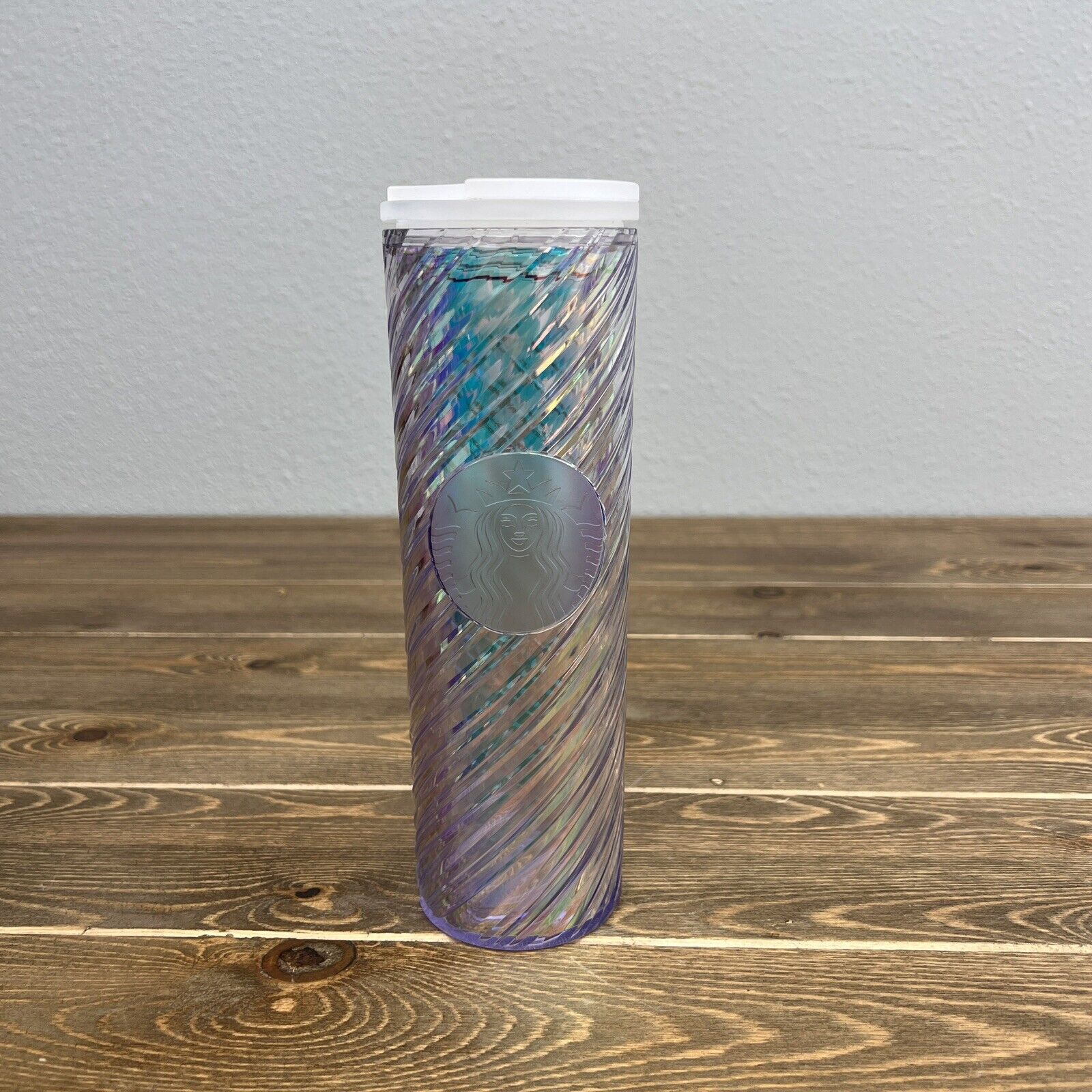 Starbucks Christmas Holiday 2022 White Iridescent Grande Tumbler 16oz