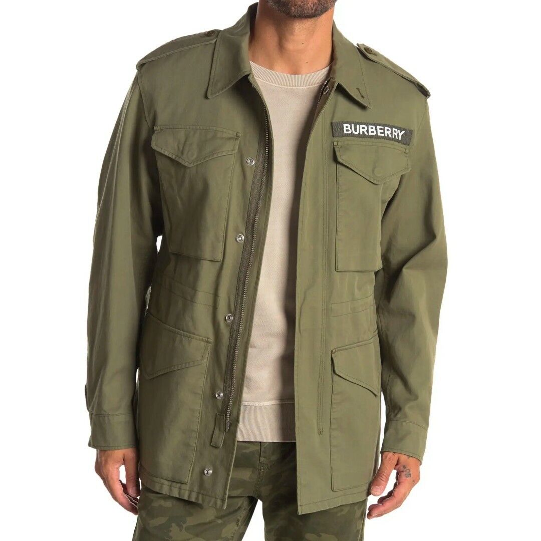 BURBERRY Men's Middleton Patch Military Green Jacket Size 52 ( US 42 or L / XL )