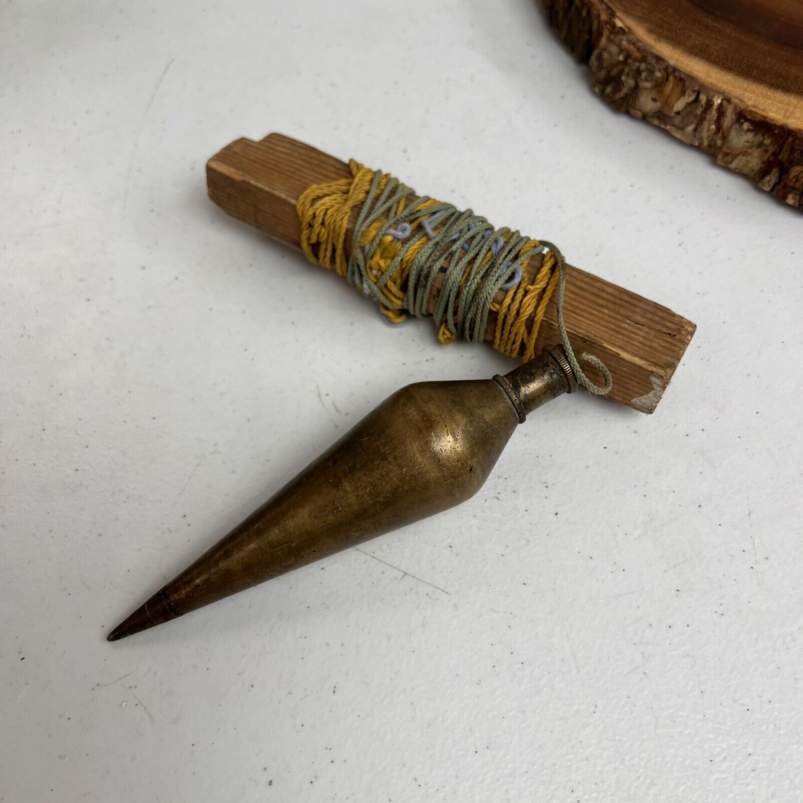 Vintage Brass Plumb Bob 16 oz