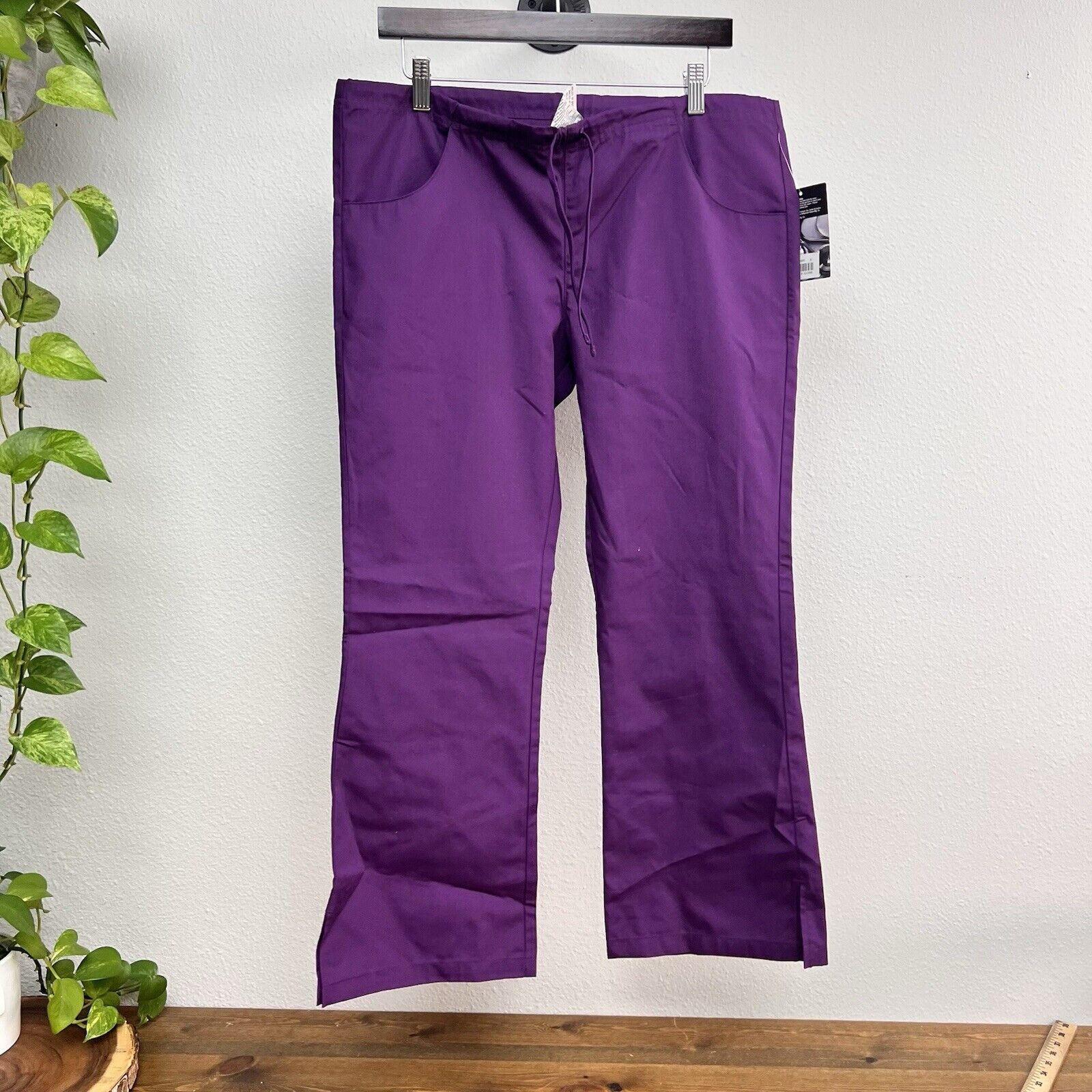 Dickies Uniforms Purple Scrub Pants Drawstring Waist Medical NWT Size S