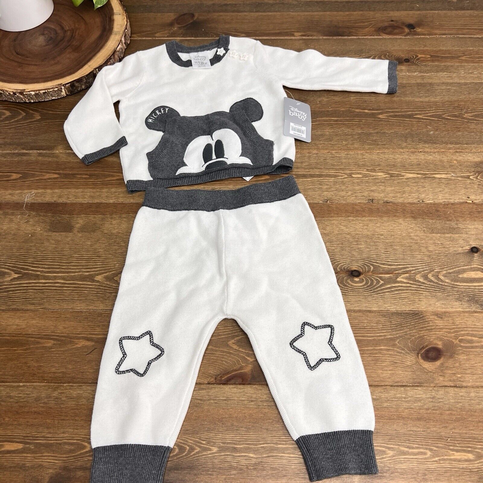 DISNEY Baby Mickey 2 Piece Outfit NWT Size 12-18 Month Baby