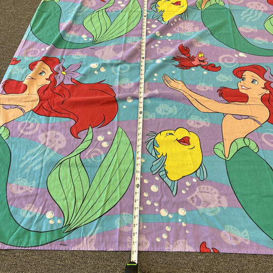 Disney The Little Mermaid Springs Full Flat Sheet 1 Piece Single Sheet