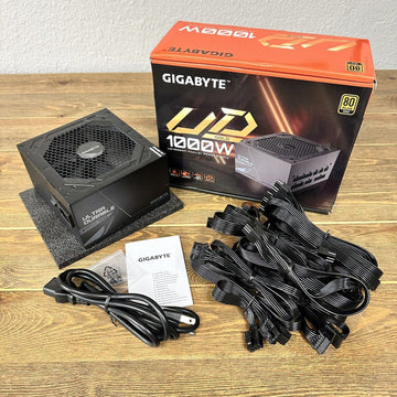 GIGABYTE 1000W 80 Plus Gold ATX Fully Modular Power Supply PSU PCIe5.0 Open Box