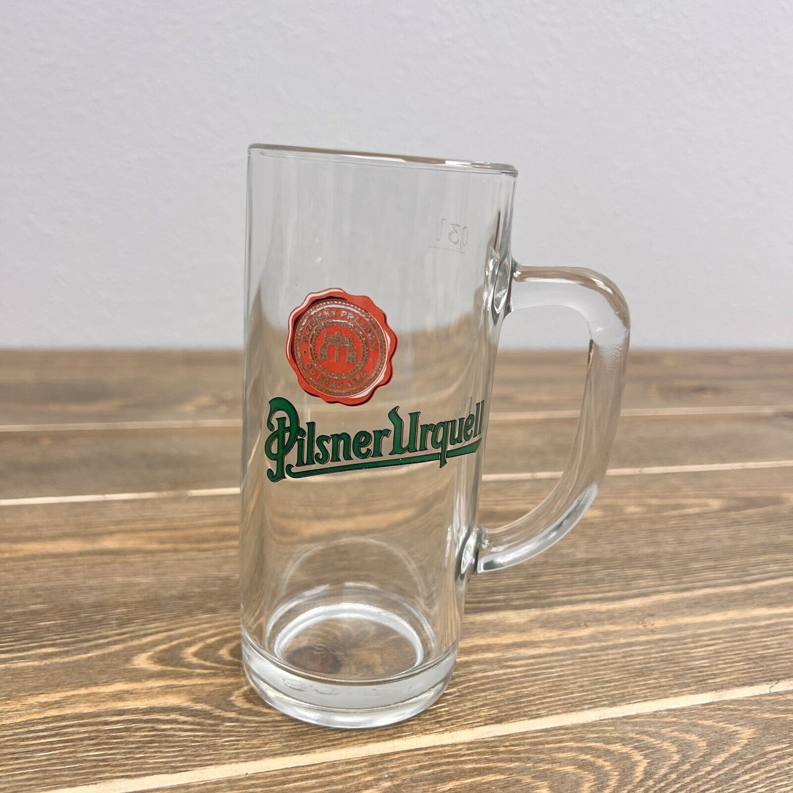 Pilsner Urquell Beer Garden At Bohemian Hall Clear Glass Beer Stein beer Mug Cup