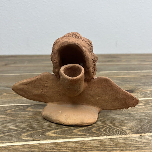 Clay Angel Head Hand Made Home Decor