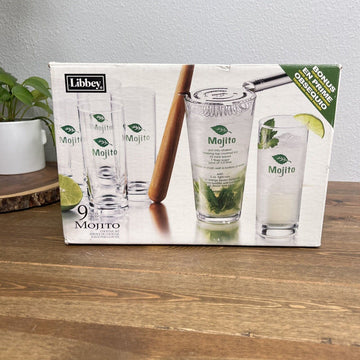 Libbey 9 Piece Mojito Cocktail Set Bartender Party