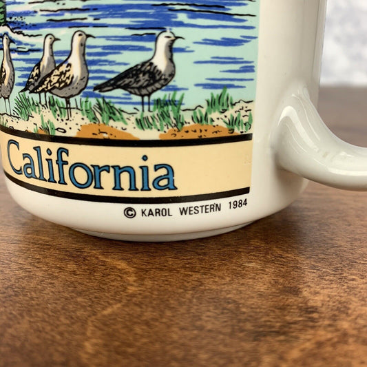 Vintage Karol Wester Mug 1984 Souvenir SAN DIEGO California