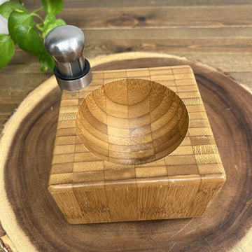 Wood Mortar And Stainless Steel Pestle