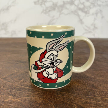 Bugs Bunny Warner Bros 1994 Night Before Christmas Coffe Mug