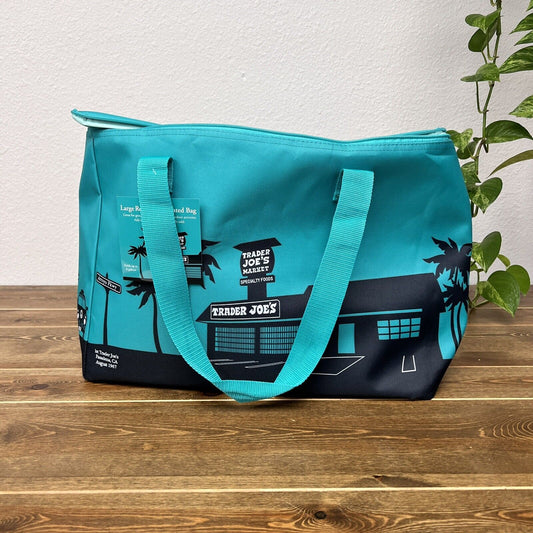 Trader Joe's Teal Green Large Reusable Insulated Bag 8 Gallon