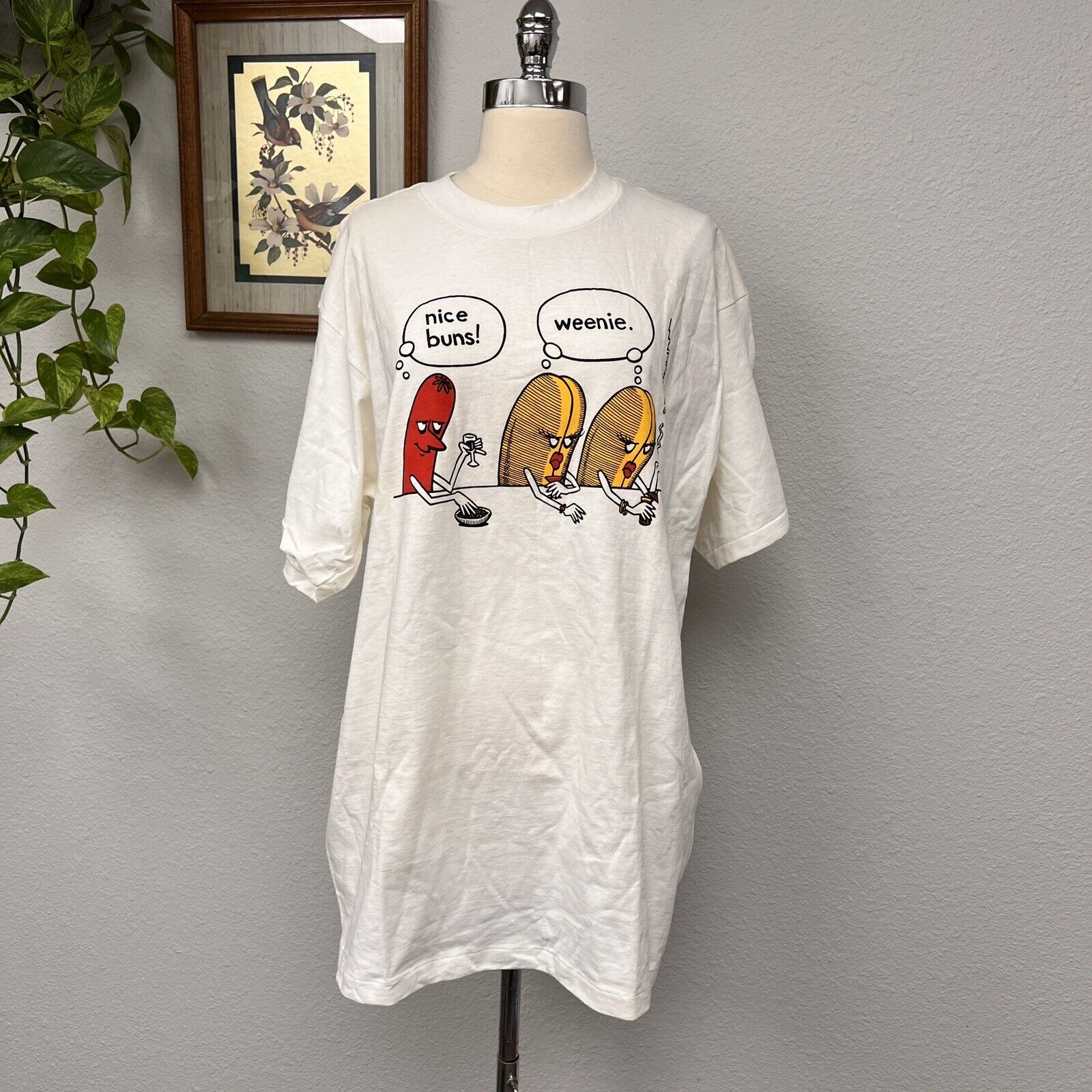 John Baynham Cartoon T Shirt Vintage 90s Tremmel Funny Joke Humor USA XL