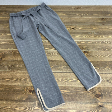 Basic Formal Work Ankle Pants in Gray & White Size Small See Measurement