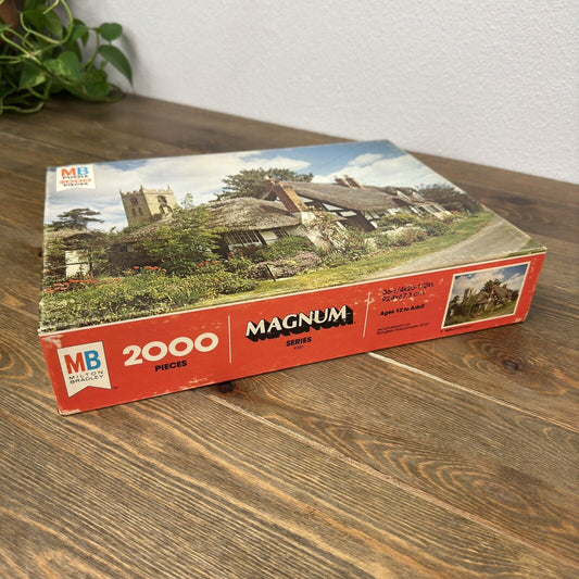 Vintage MB Magnum Puzzle 2000 Pieces Welford on Avon - New Old Stock Sealed