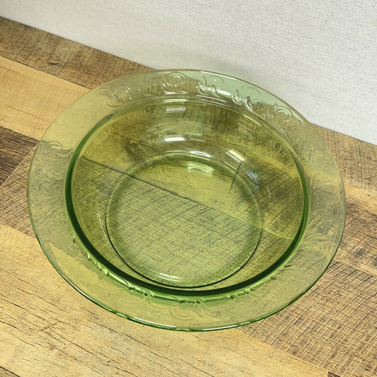 Art Glass Bowl Green  Made in USA