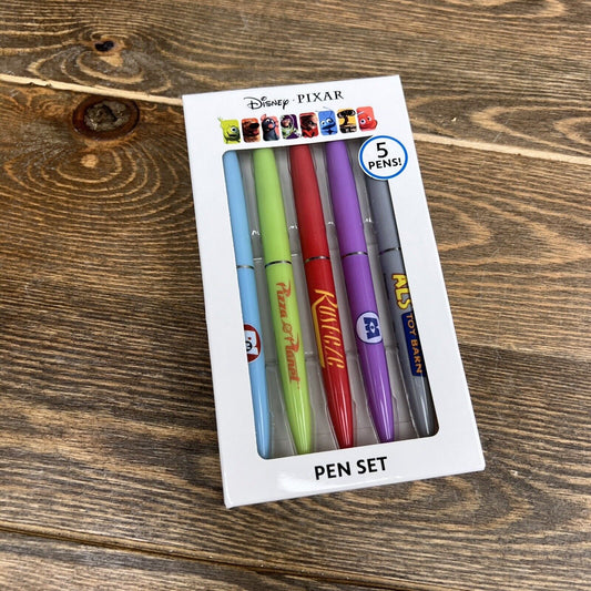 Disney Pixar Pen Set Pizza Planet Al’s Toy Barn Monsters Inc Rusteze New