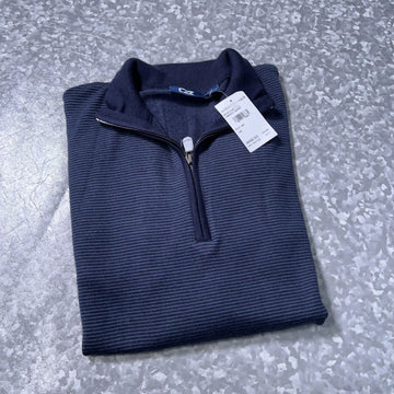 Cutter and Buck Sweater 1xB  Mens Blue Merino Wool Blend New