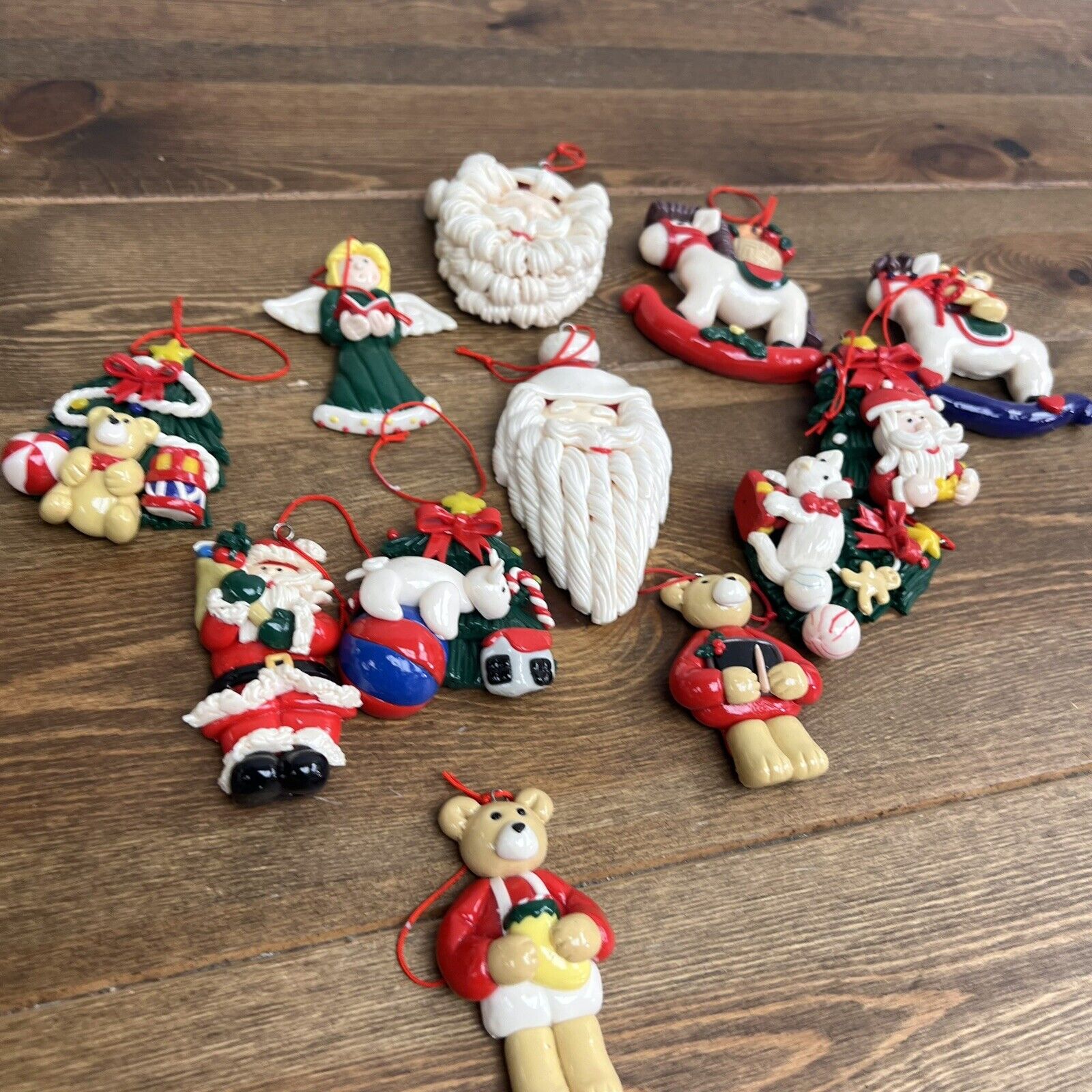 Vintage 14 Classic 3D Ornaments Set TRIM A HOME A K-Mart  Vintage