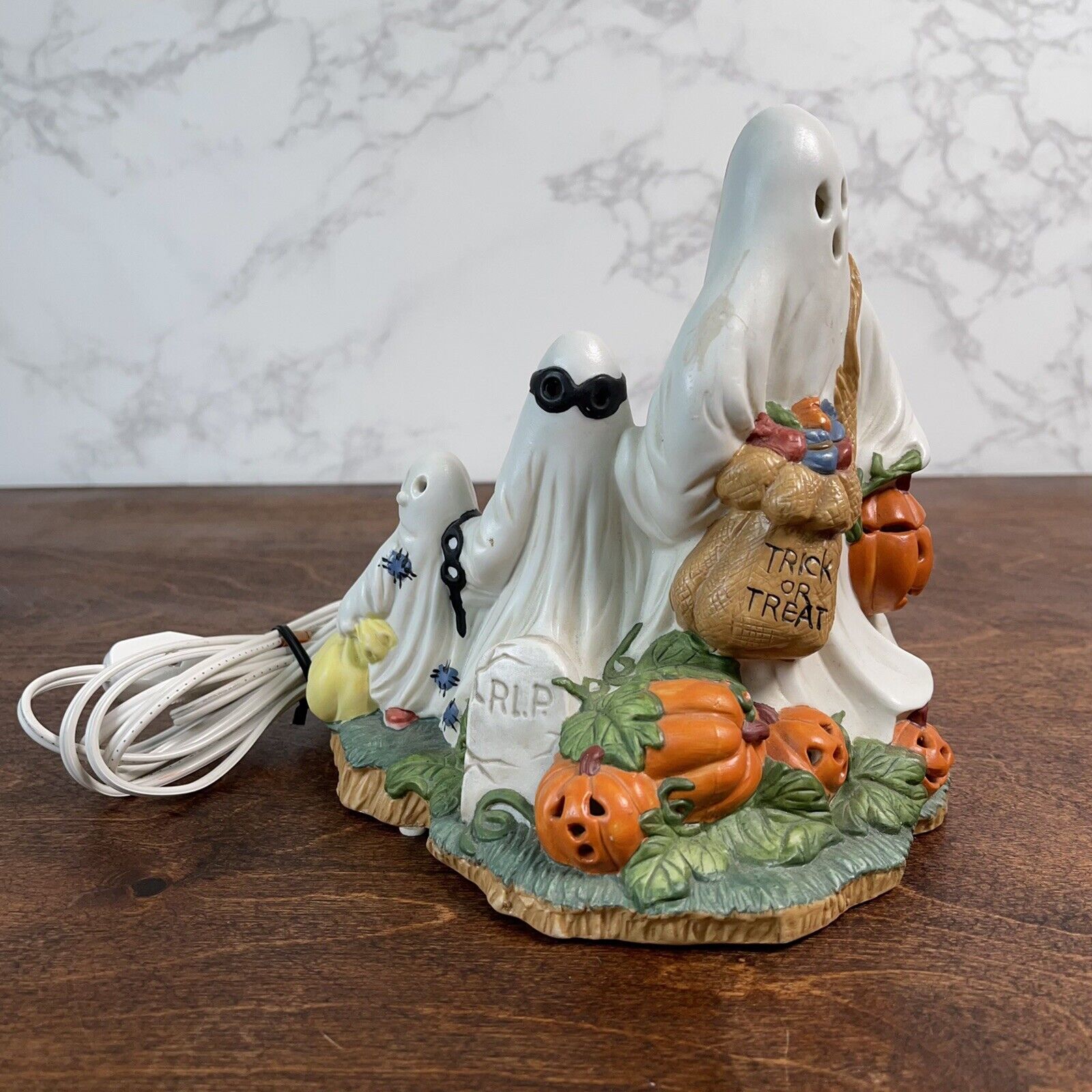 Prettique Designs Itty Bitty Boo Lighted Halloween Figurine Ghost Trick Or Treat