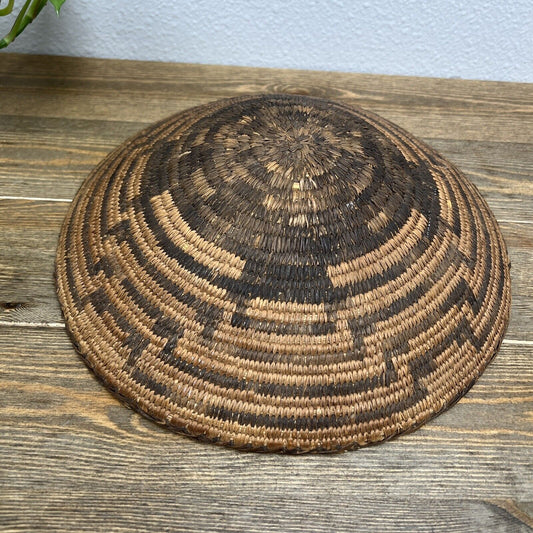 Antique Southwest Native American Pima Woven Basket Bowl