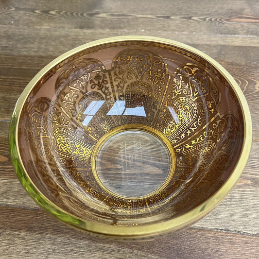 Turkish Decorium Ars 312 Hürrem 01 Mumluk Bowl Glass Blue Gold