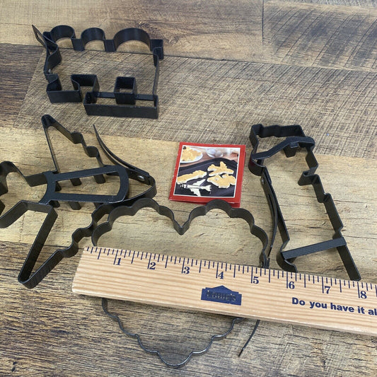 Williams Sonoma Transportation Truck Train Plane Metal Pancake Molds 3 Set