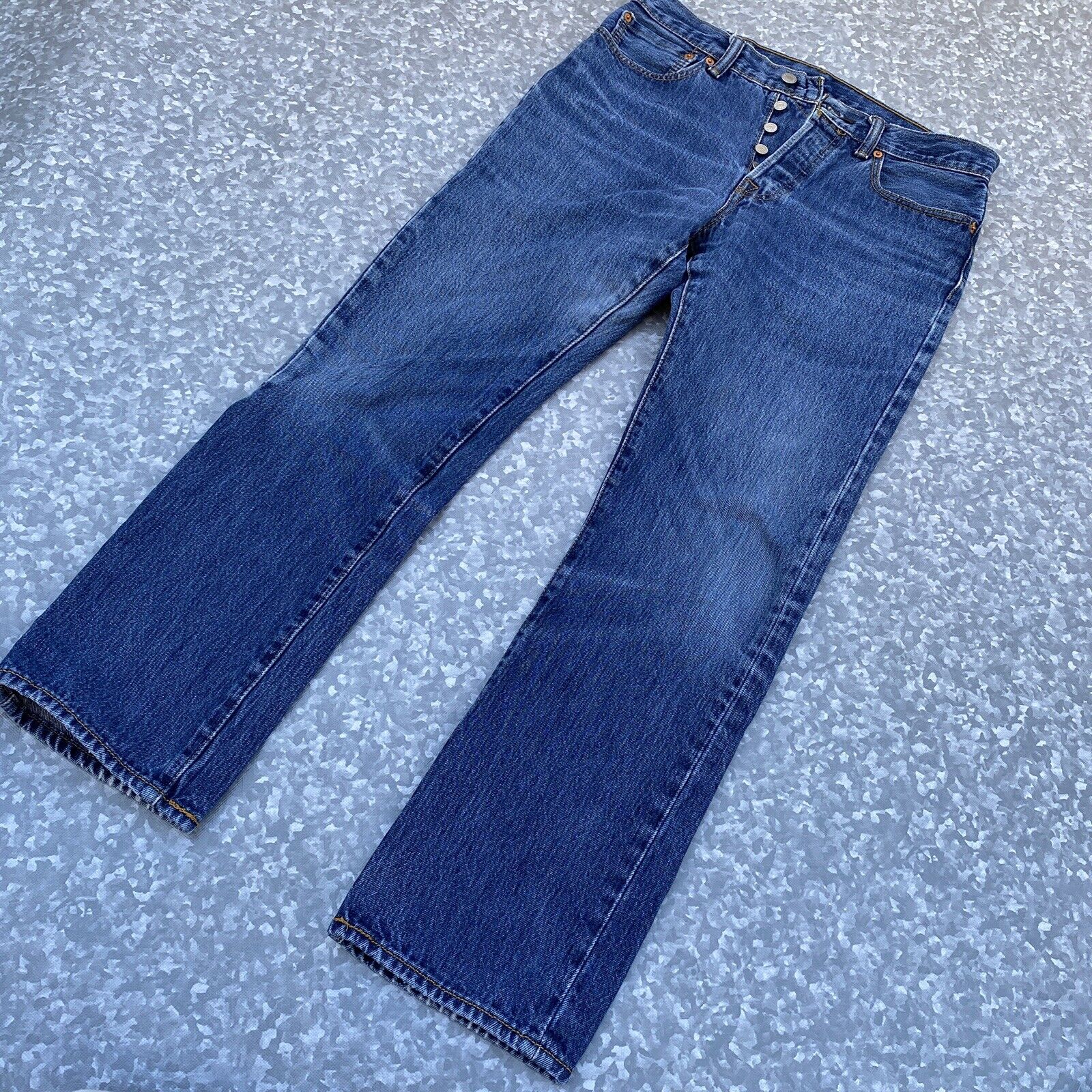 Men's Levi's 501 BUTTON FRONT Jeans 32x32 BLUE DENIM