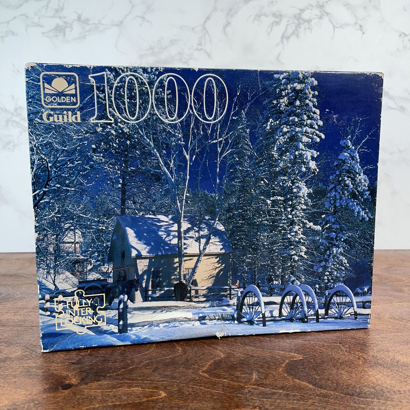 1000 Piece Jigsaw Puzzle New Hampshire Winter Scene