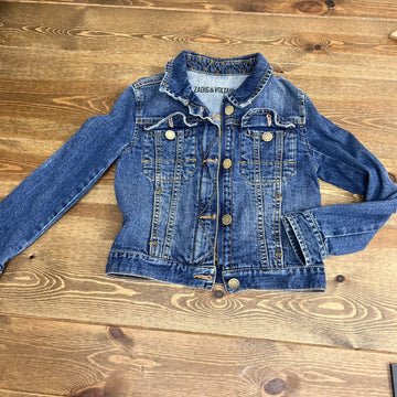 Zadig & Voltaire Jacket Kids Sz 6-114 Blue Denim