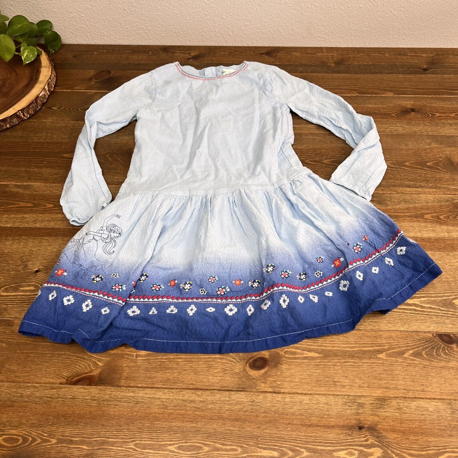 Disney Princess Elena of Avalor Blue Dress Size 7/8