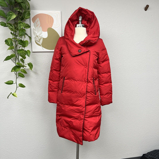 Orolay Womens Hooded Puffer Coat Jacket Red Size S