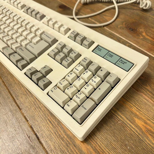 Vintage 1992 Goldstar Full Size Mechanical Keyboard PS/2 IBM Model M Style Beige