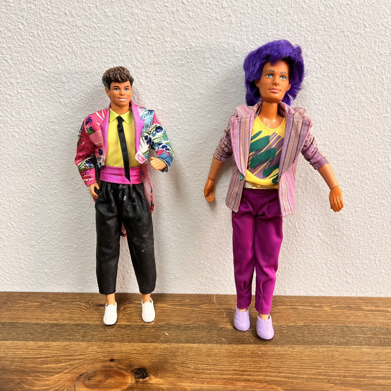 Vintage 1980s Mattel Retro Derek & Jem and The Holograms Boy Doll Figurines